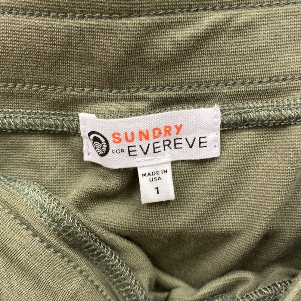 Evereve Sundry soft cotton drawstring skirt - Picture 3 of 3